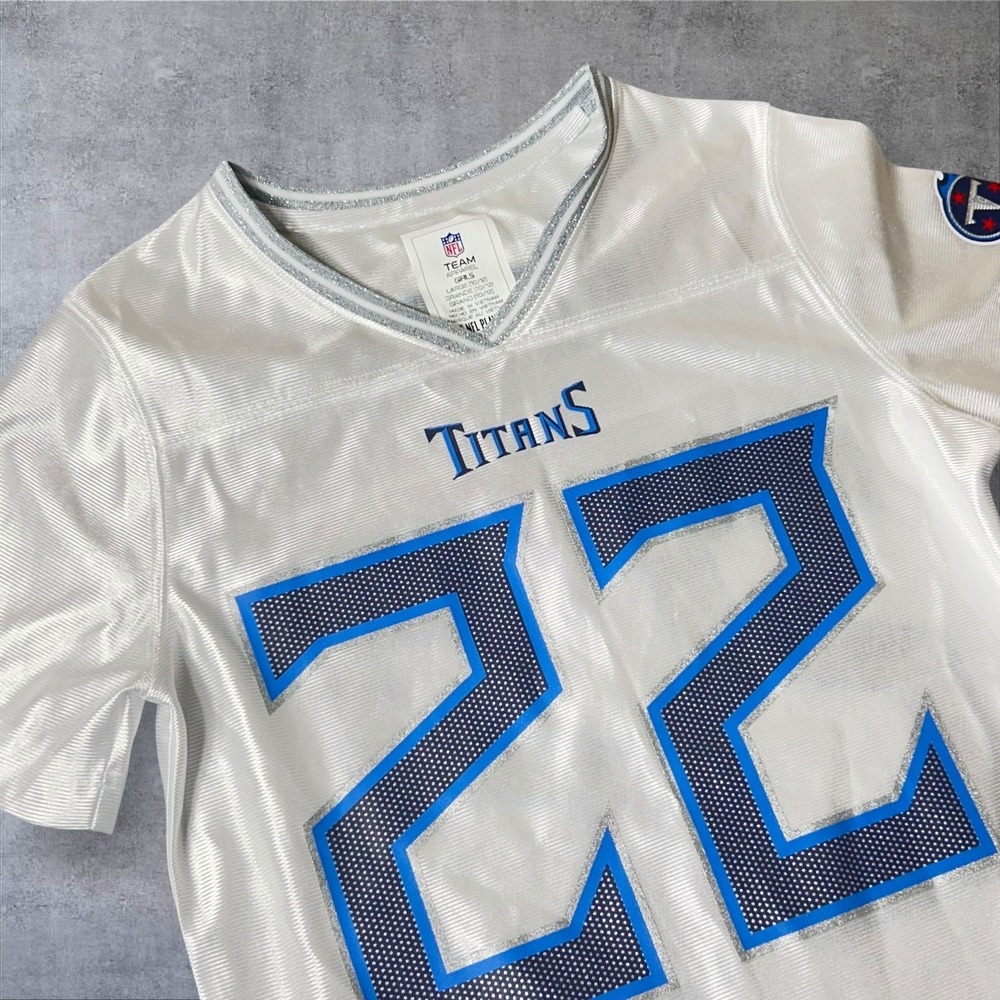 NEW NFL Tennessee Titans Derrick Henry #22 Football Jersey Girls L 10/12 White